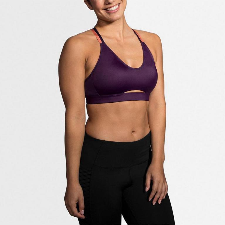 Brooks Fastforward Free NZ - Women's Running Bra - Purple (75214-VQXI)